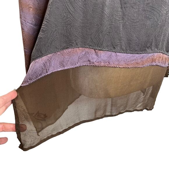 Exotic Brand Made in Indonesia Silk Tunic Top Blouse 100% Silk One Size OS A6-17 - Picture 4 of 7